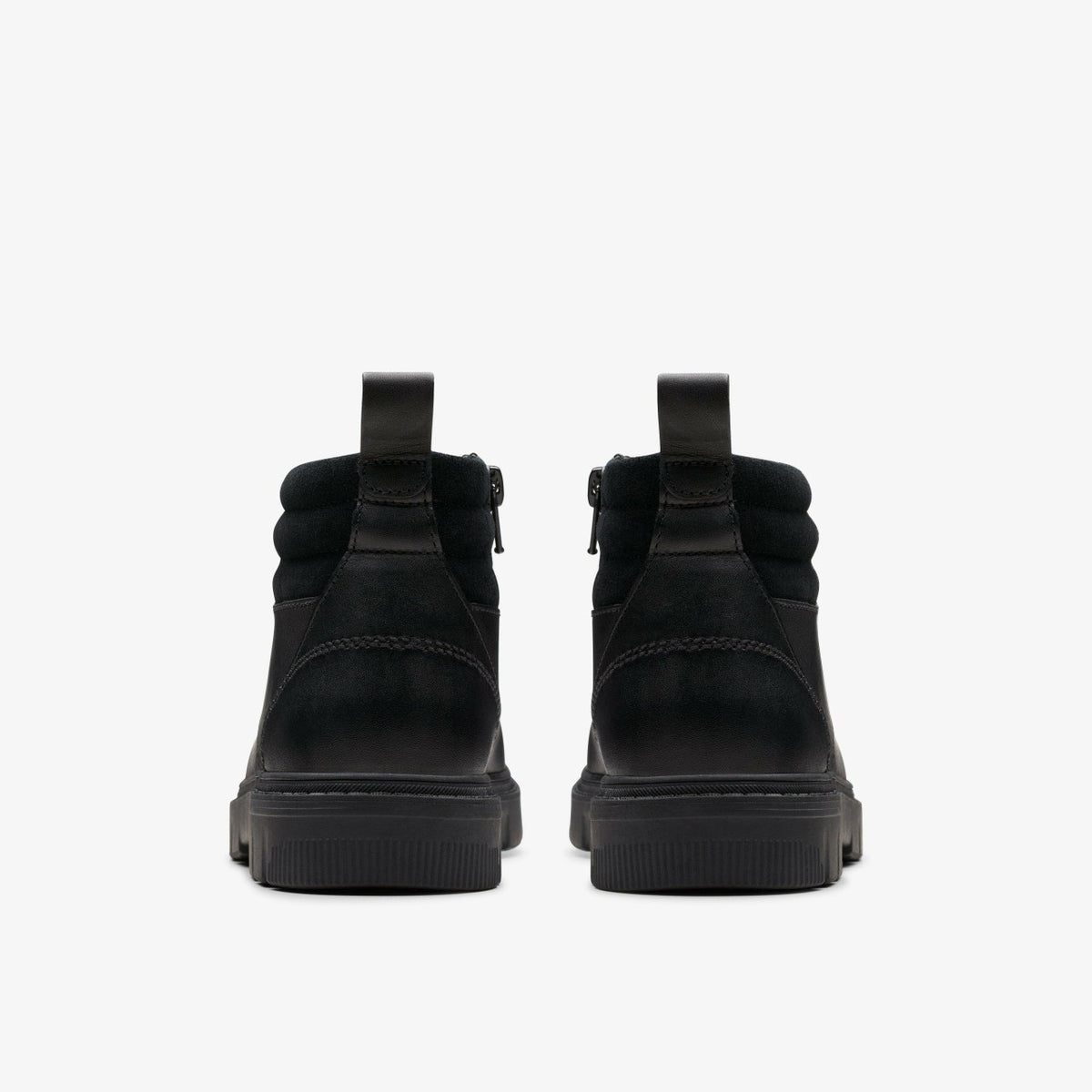 Clarks Lorcam Trail Older Black Leather