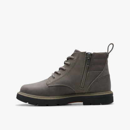 Clarks Lorcam Trail Older Dark Grey