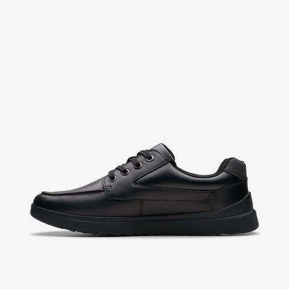 Clarks Keelan Flare Youth Black Leather