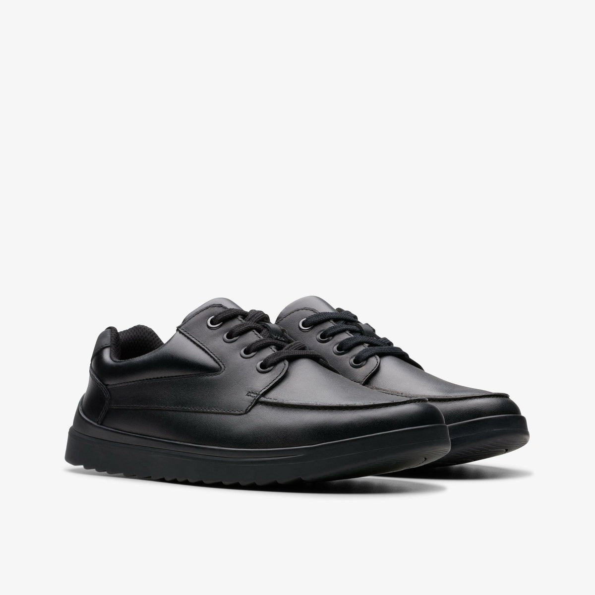 Clarks Keelan Flare Youth Black Leather