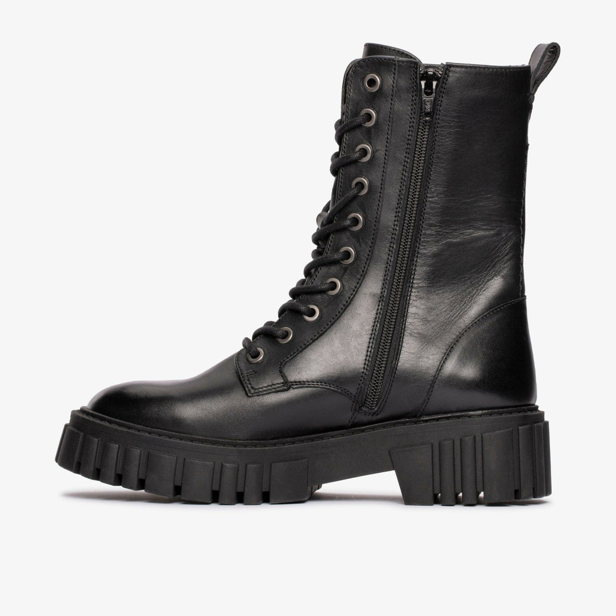 Clarks Page Lace Boot Black Leather