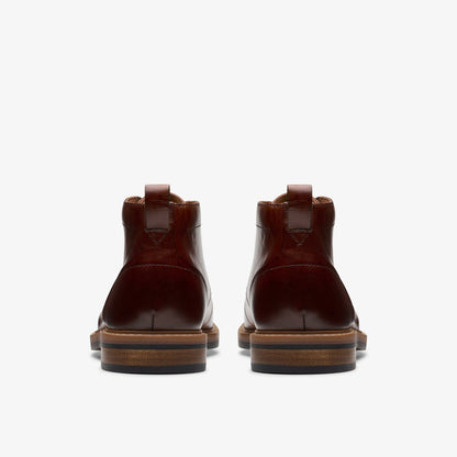 Clarks Aldwin Chukka Mid Tan Leather