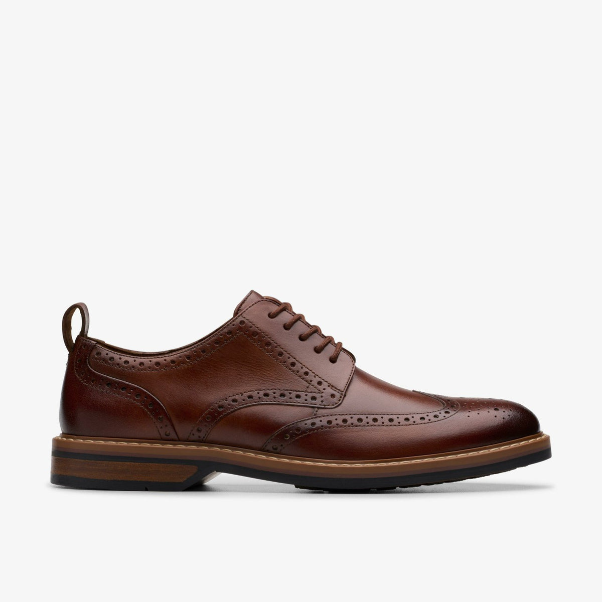 Clarks Aldwin Limit Brogue Mid Tan Leather