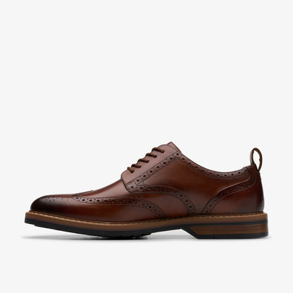 Clarks Aldwin Limit Brogue Mid Tan Leather