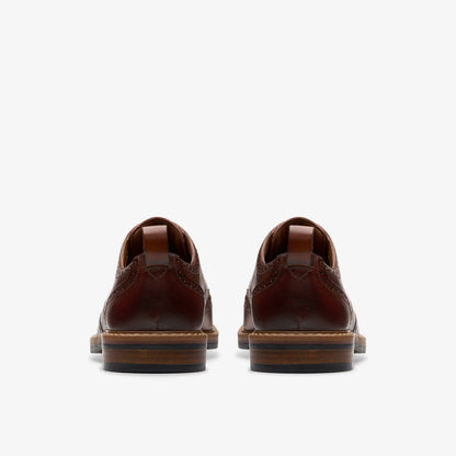 Clarks Aldwin Limit Brogue Mid Tan Leather