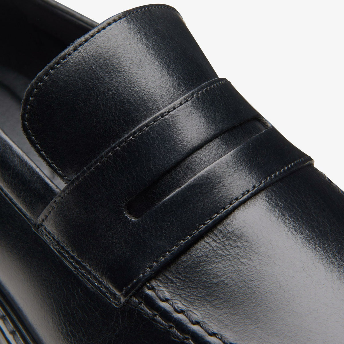 Clarks Aldwin Step Loafer Black Leather