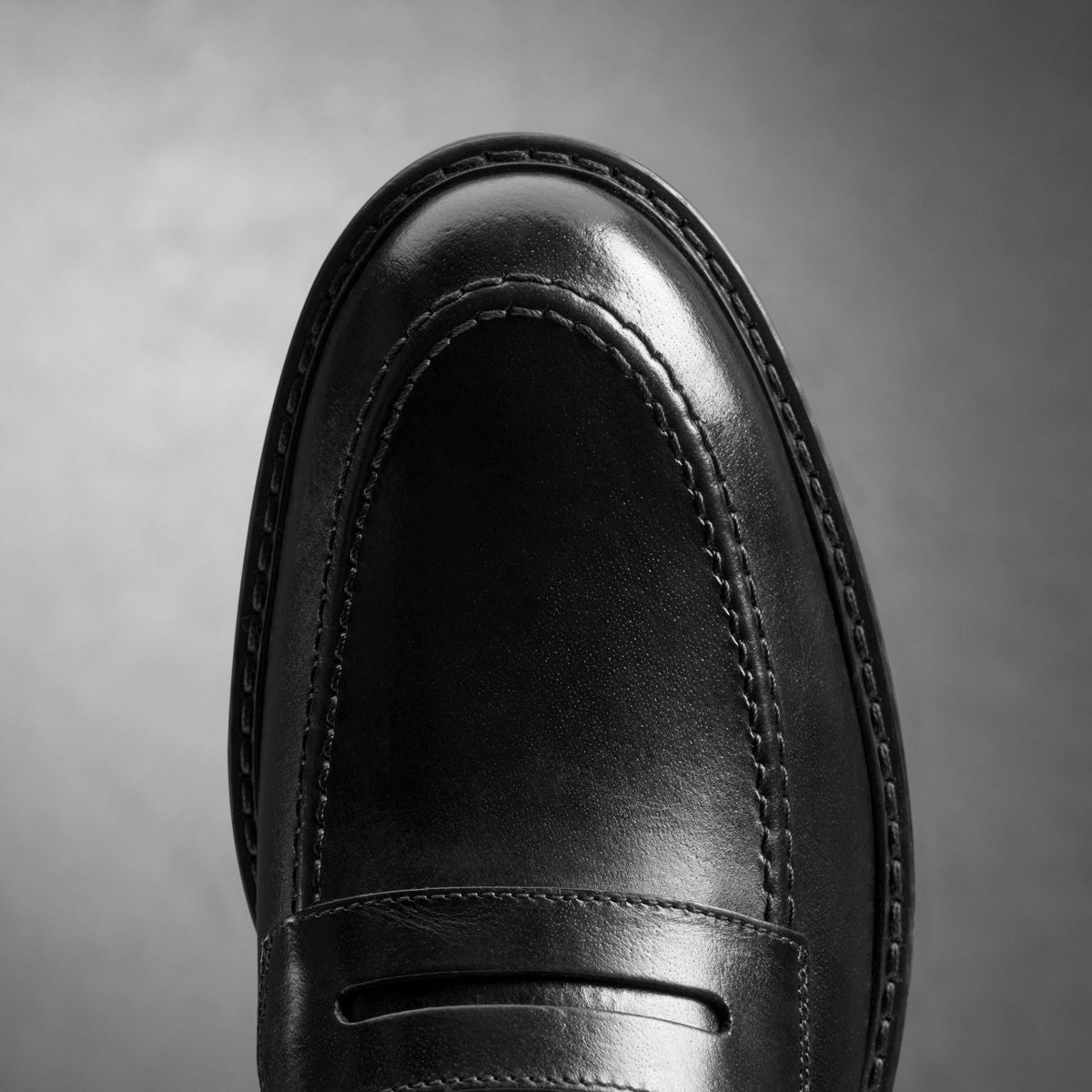 Clarks Aldwin Step Loafer Black Leather