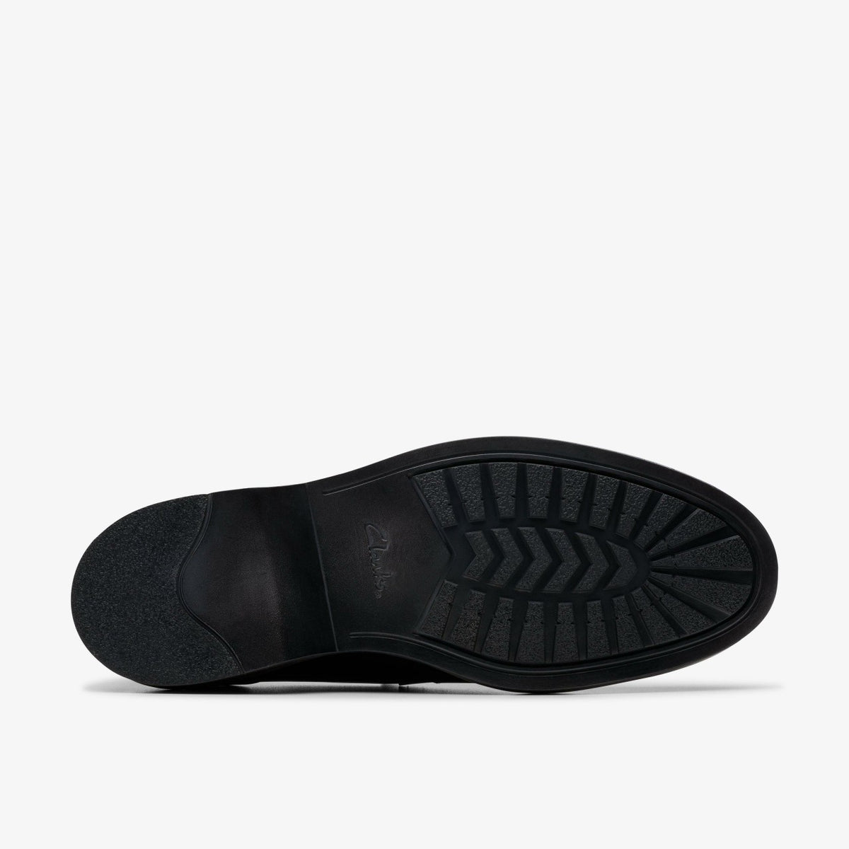 Clarks Aldwin Step Loafer Black Leather