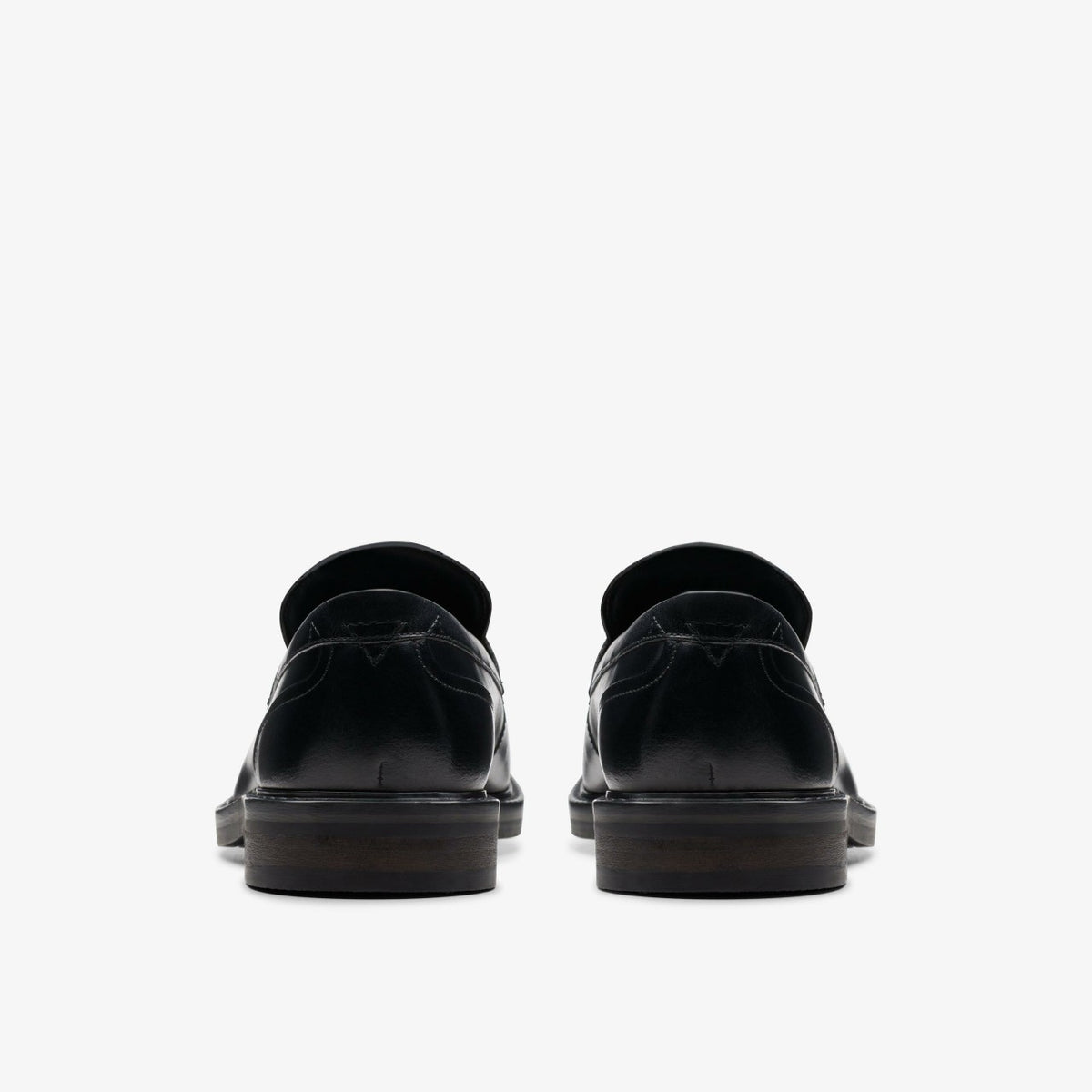 Clarks Aldwin Step Loafer Black Leather