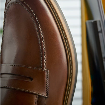 Clarks Aldwin Step Loafer Mid Tan Leather