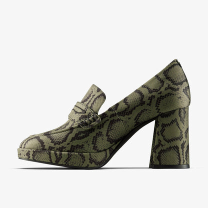 Clarks Martine Rose Loafer 2 Green Textile