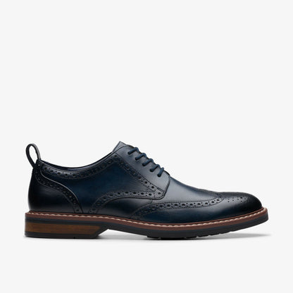 Clarks Aldwin Limit Brogue Navy Leather