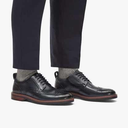 Clarks Aldwin Limit Brogue Navy Leather