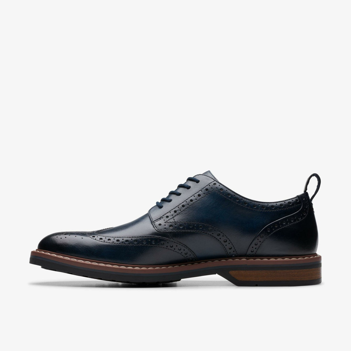 Clarks Aldwin Limit Brogue Navy Leather
