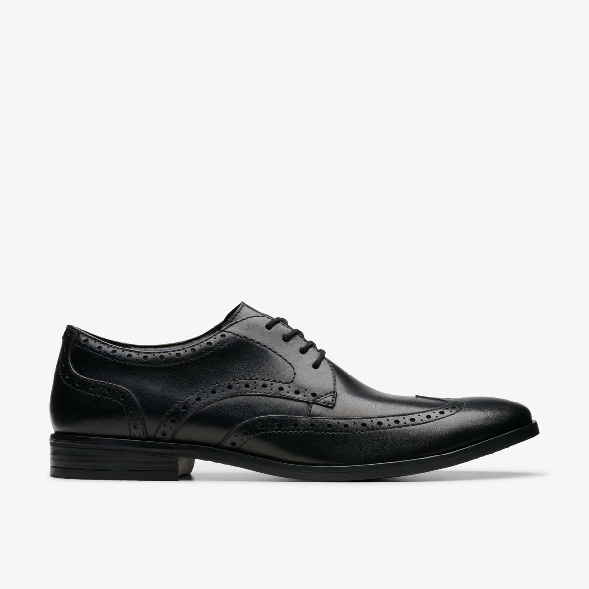Clarks Brandon Limit Brogue Black Leather