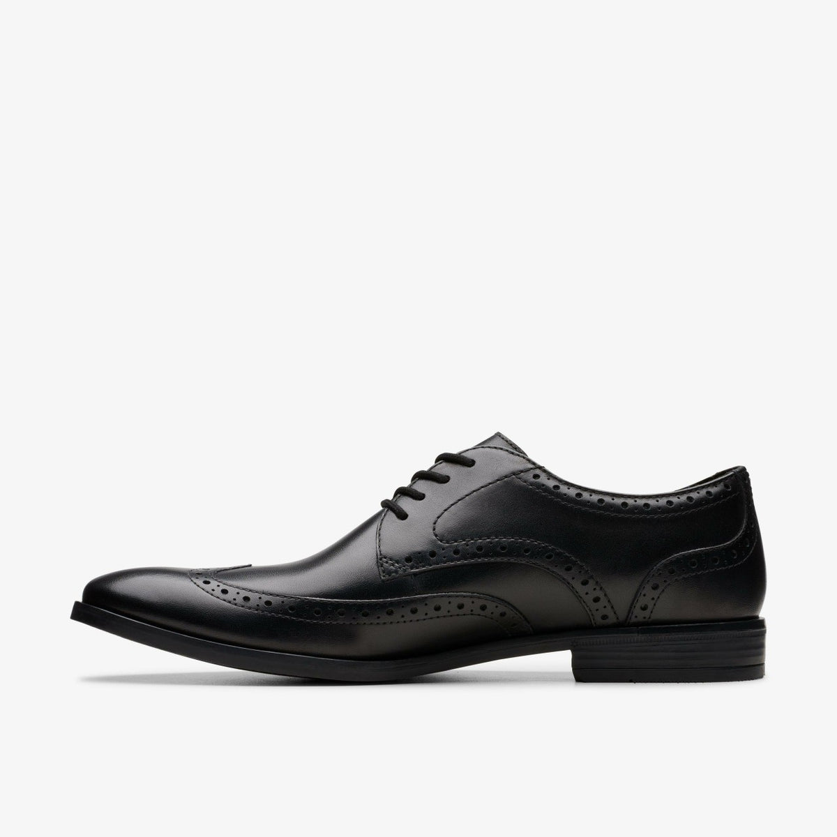 Clarks Brandon Limit Brogue Black Leather