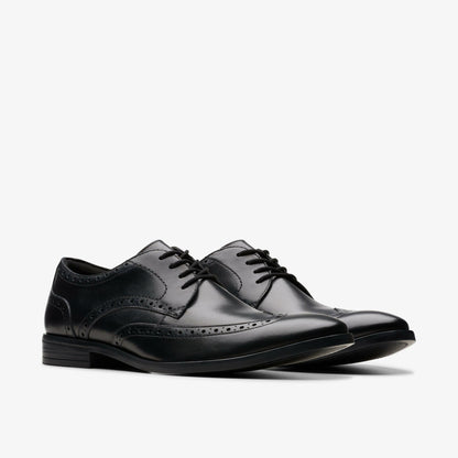 Clarks Brandon Limit Brogue Black Leather