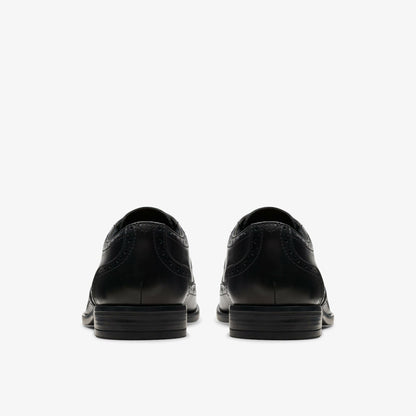 Clarks Brandon Limit Brogue Black Leather
