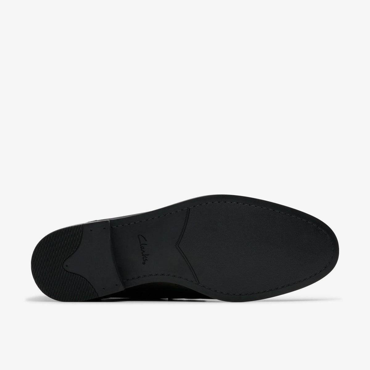 Clarks Brandon Step Loafer Black Leather