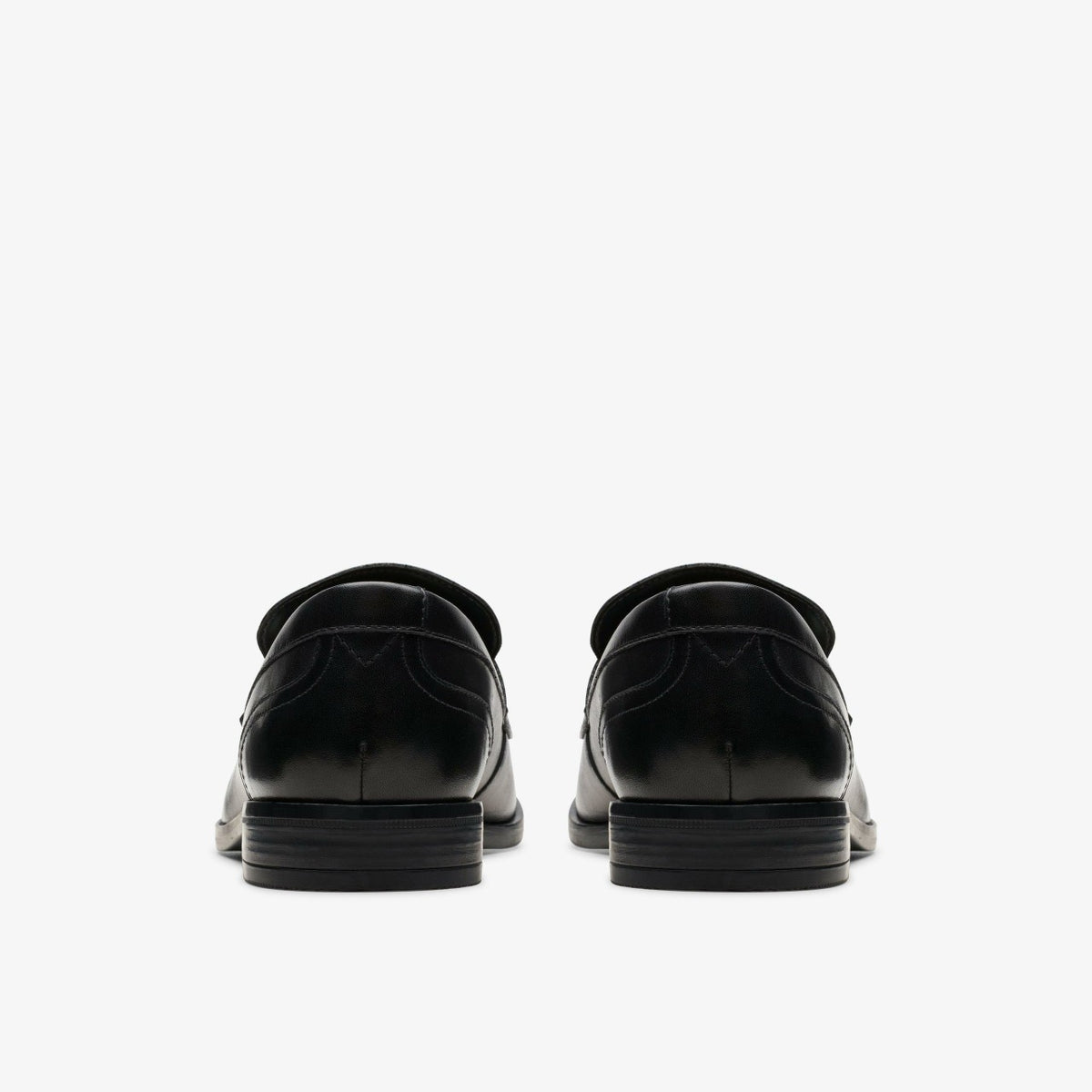 Clarks Brandon Step Loafer Black Leather