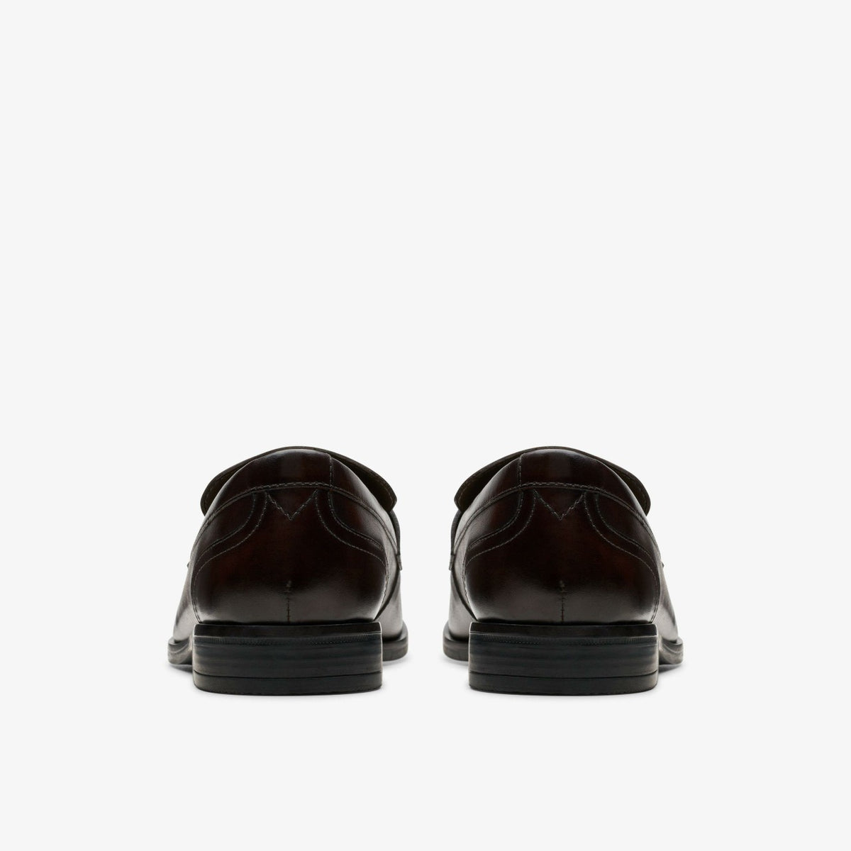 Clarks Brandon Step Loafer Dark Brown Leather