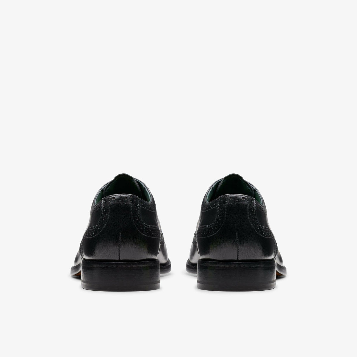 Clarks Craft James Tip Brogue Black Leather