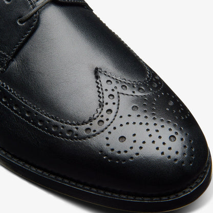 Clarks Craft James Tip Brogue Black Leather
