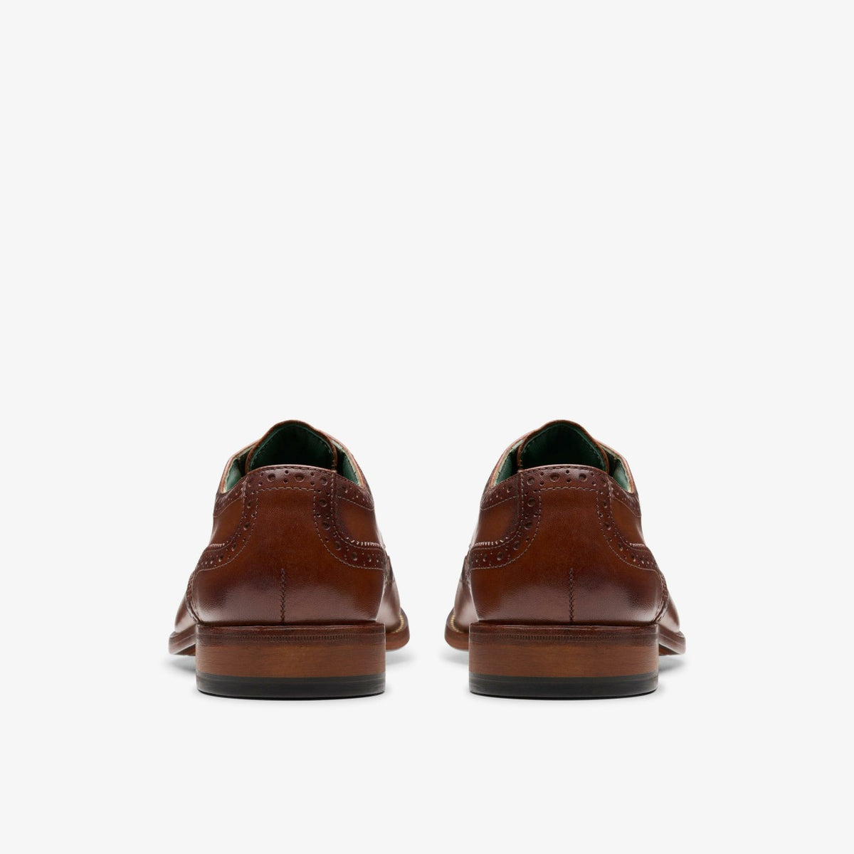 Clarks Craft James Tip Brogue Mid Tan Leather