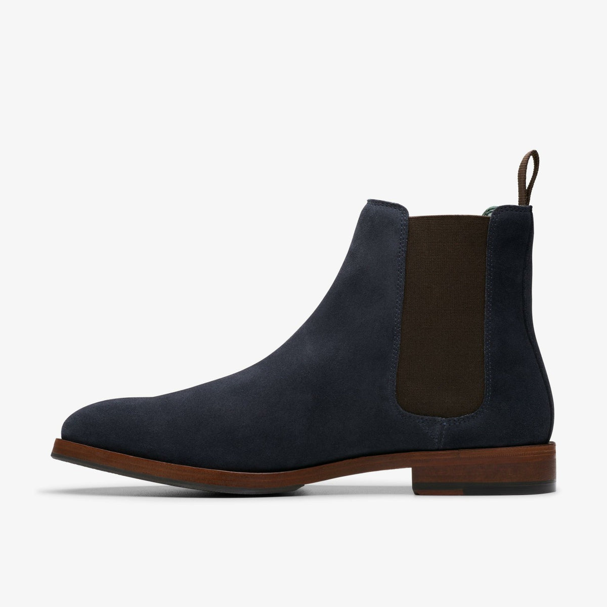 Clarks Craft James Top Chelsea Boot Navy Suede