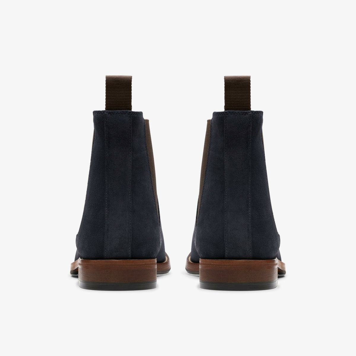 Clarks Craft James Top Chelsea Boot Navy Suede