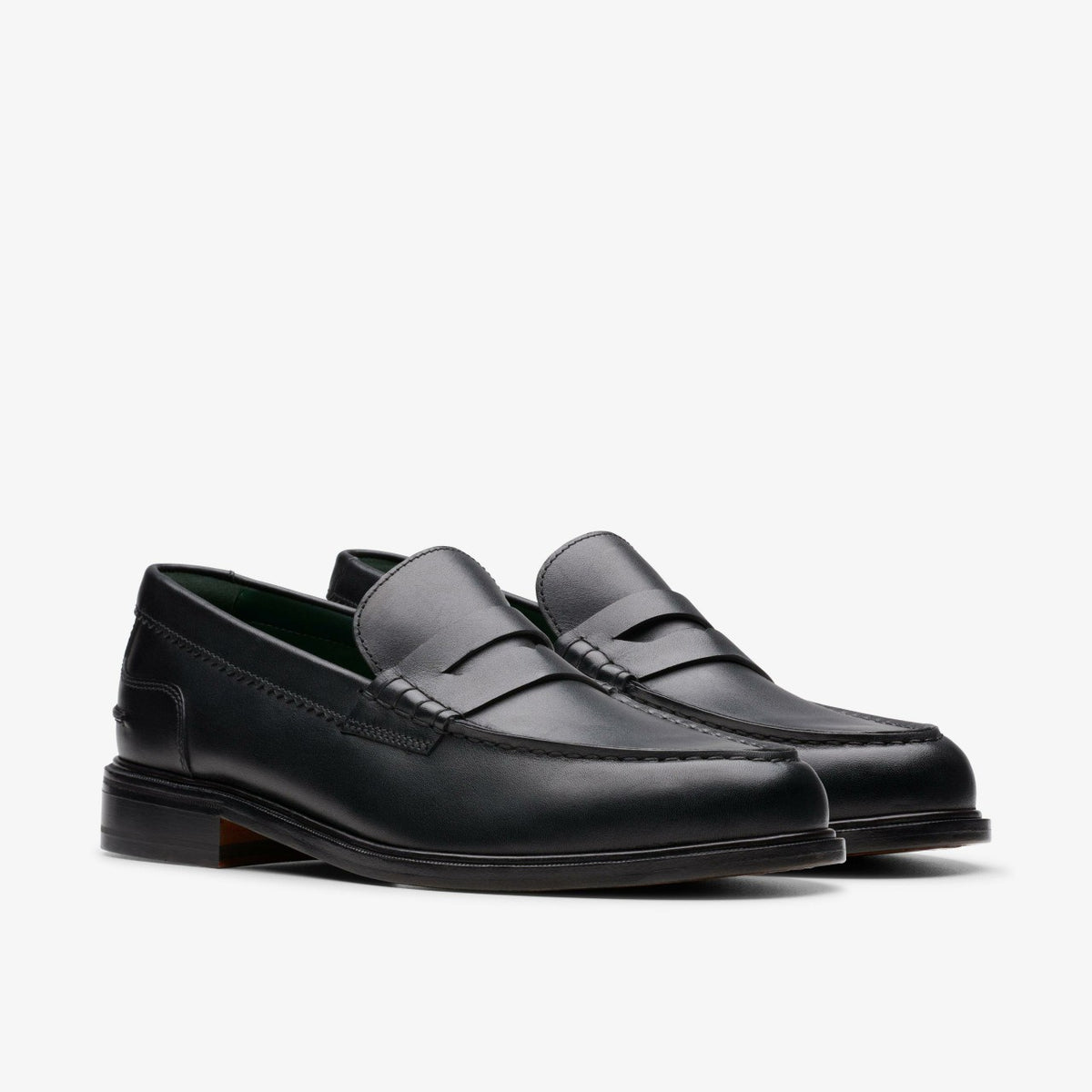 Clarks Craft James Lo Loafer Black Leather