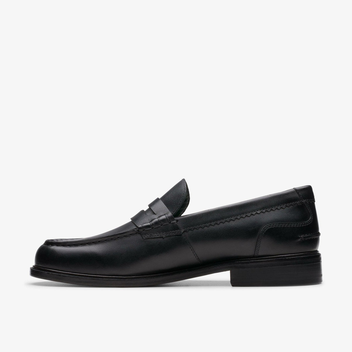 Clarks Craft James Lo Loafer Black Leather