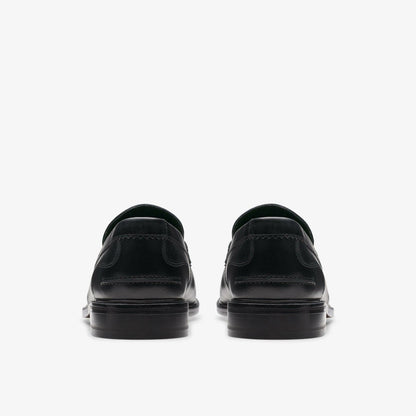 Clarks Craft James Lo Loafer Black Leather