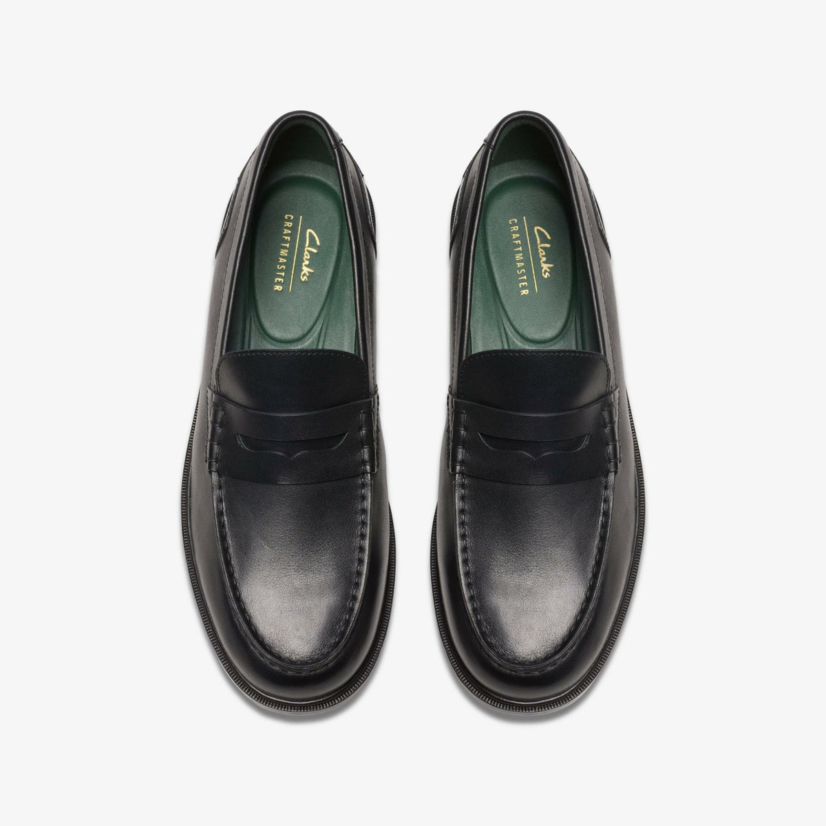 Clarks Craft James Lo Loafer Black Leather