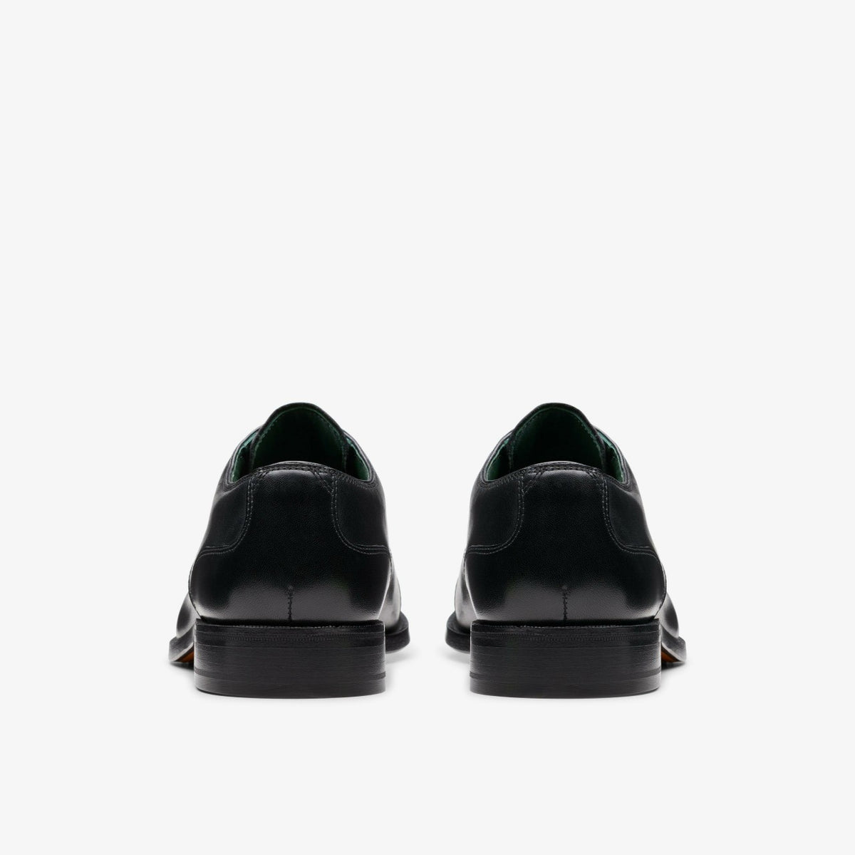 Clarks Craft James Cap Black Leather
