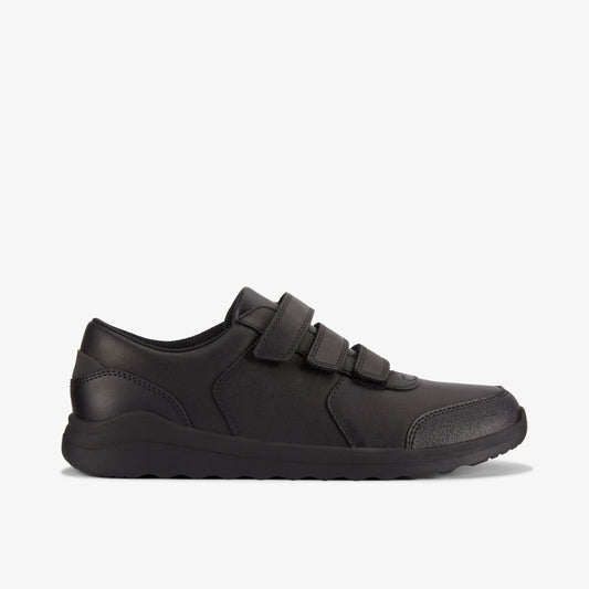 Clarks Daze Step 2 Youth Black Leather