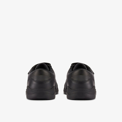 Clarks Daze Step 2 Youth Black Leather