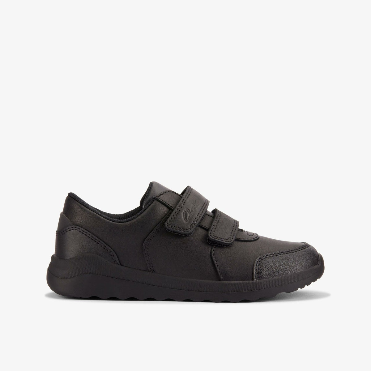 Clarks Daze Step 2 Kid Black Leather