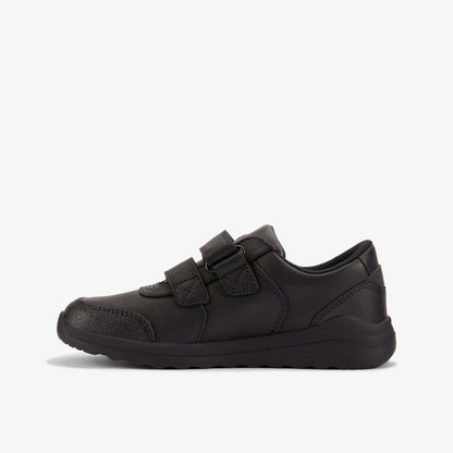 Clarks Daze Step 2 Kid Black Leather