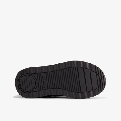 Clarks Daze Step 2 Kid Black Leather