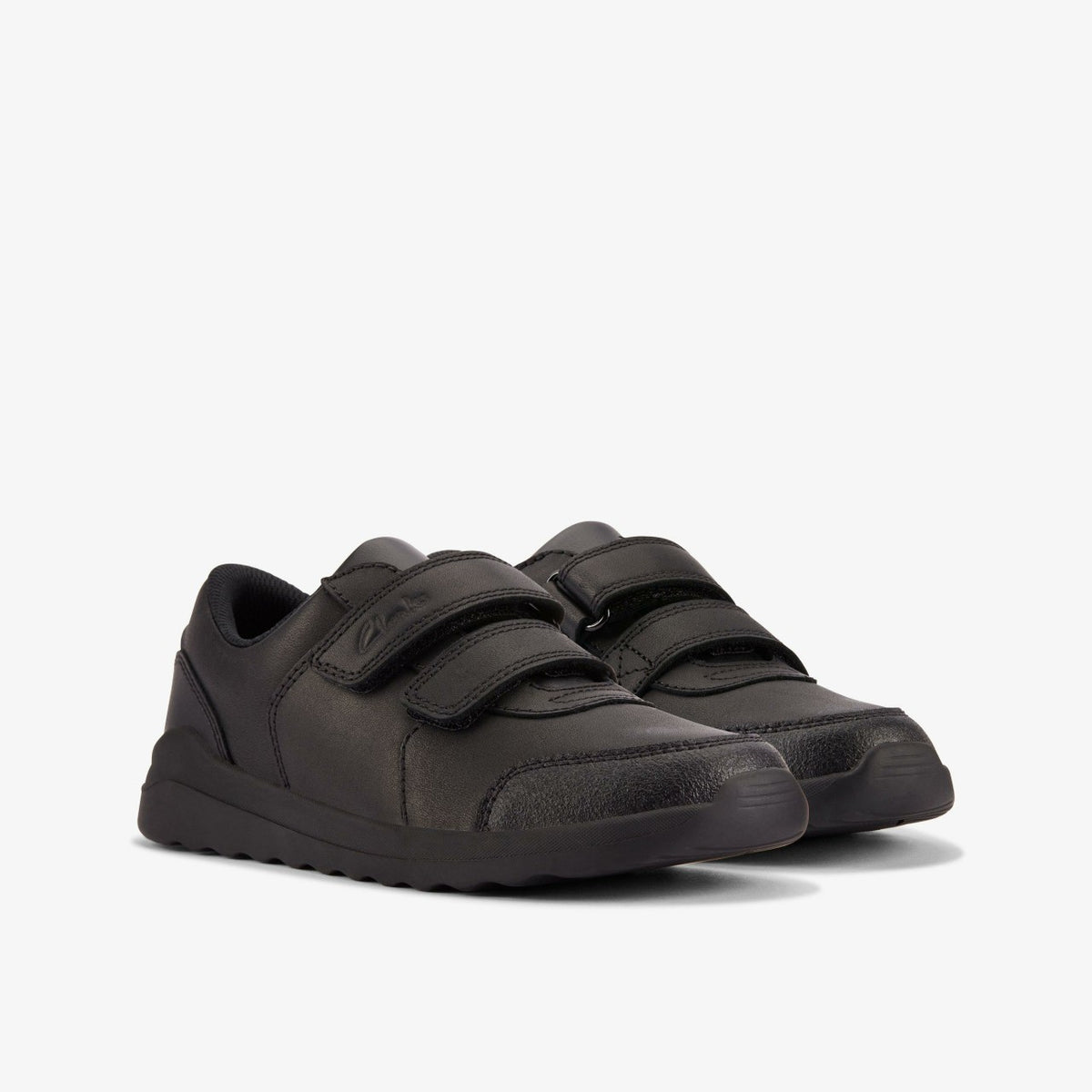 Clarks Daze Step 2 Kid Black Leather