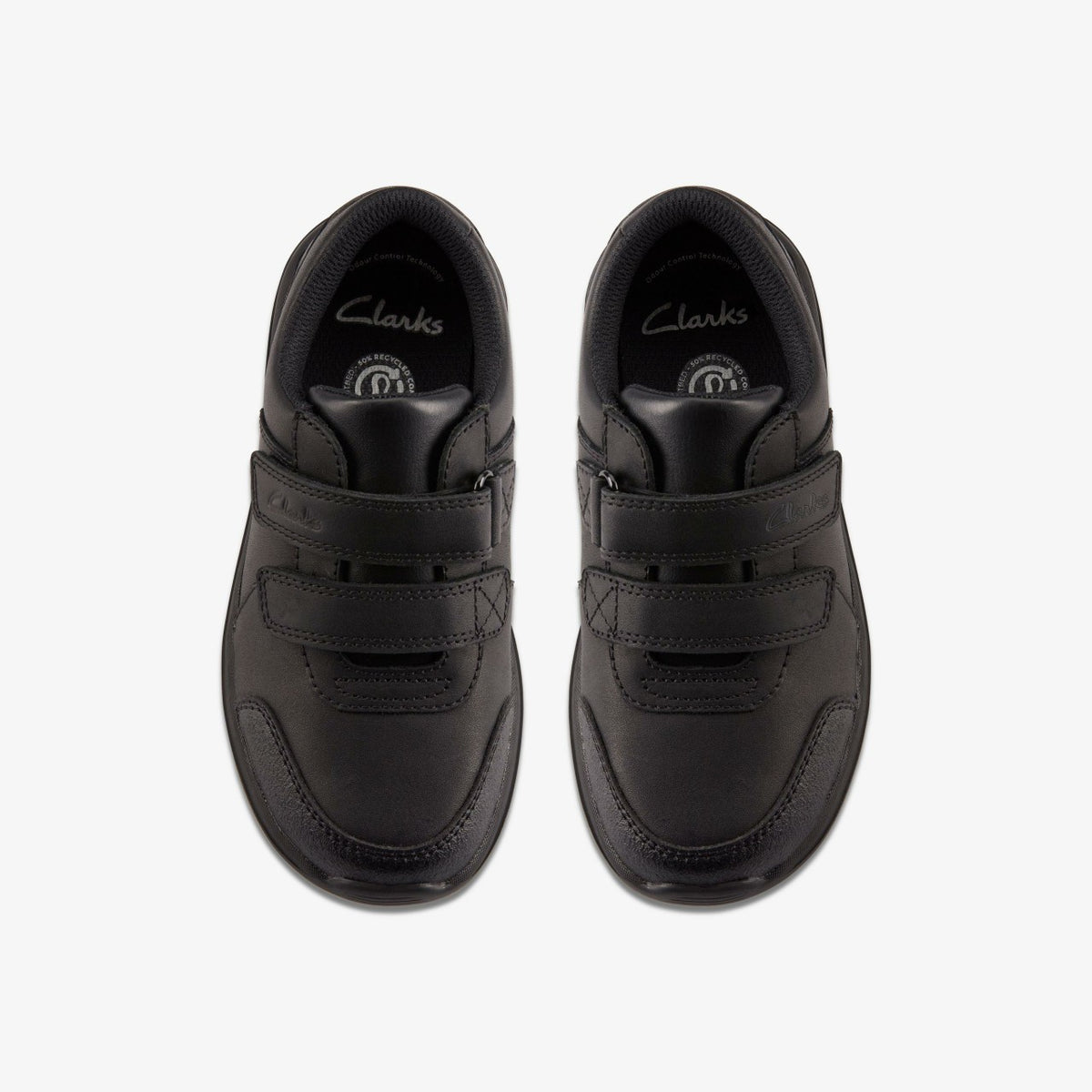 Clarks Daze Step 2 Kid Black Leather