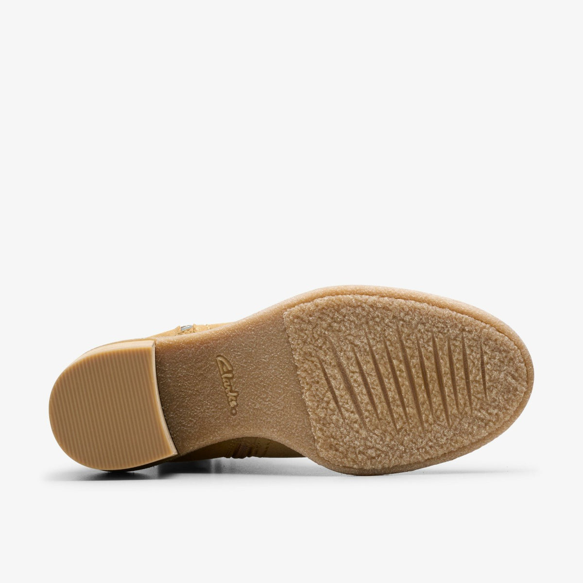 Clarks Cassiano Zip Ankle Boot Light Tan Suede
