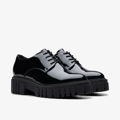 Clarks Page Walk Black Patent