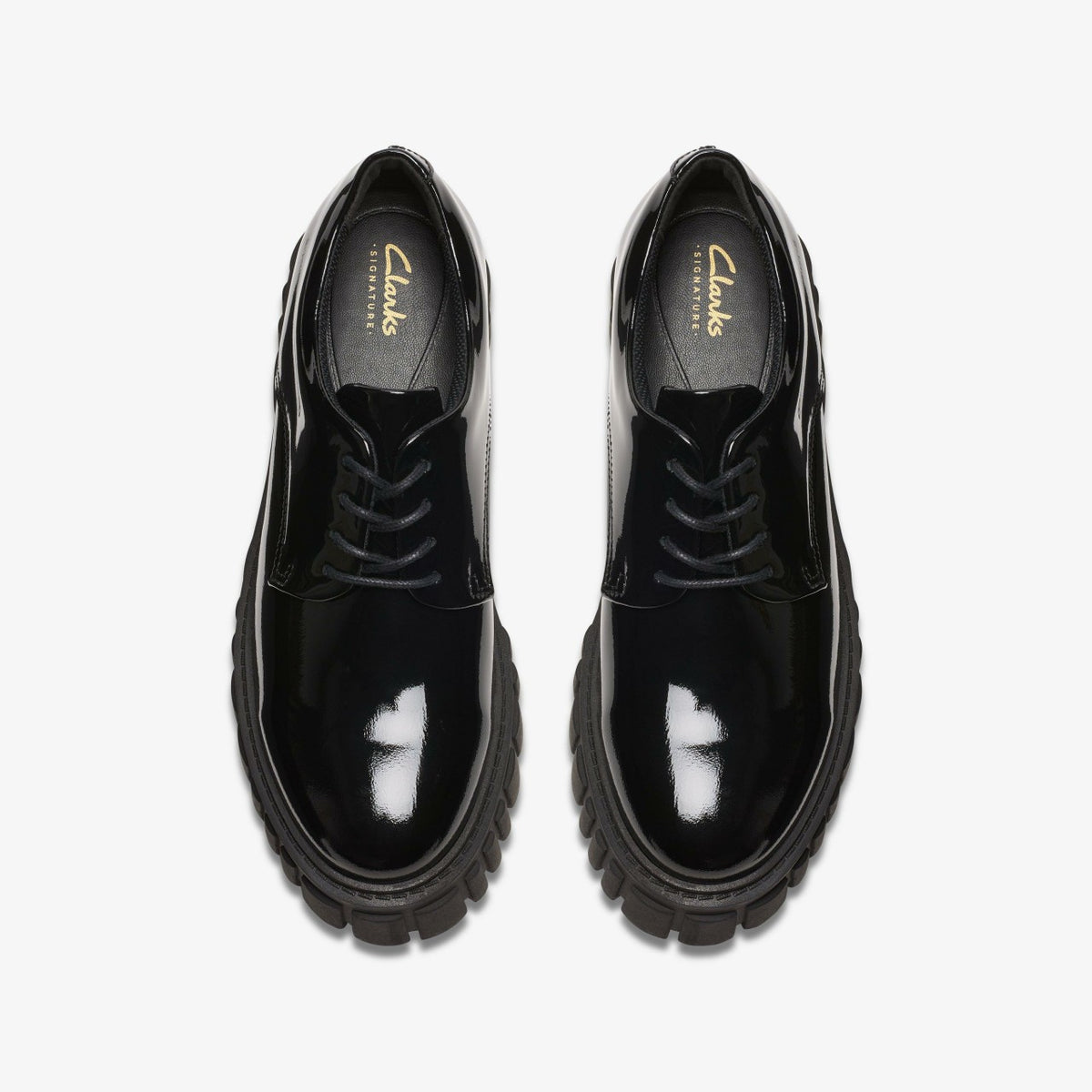 Clarks Page Walk Black Patent
