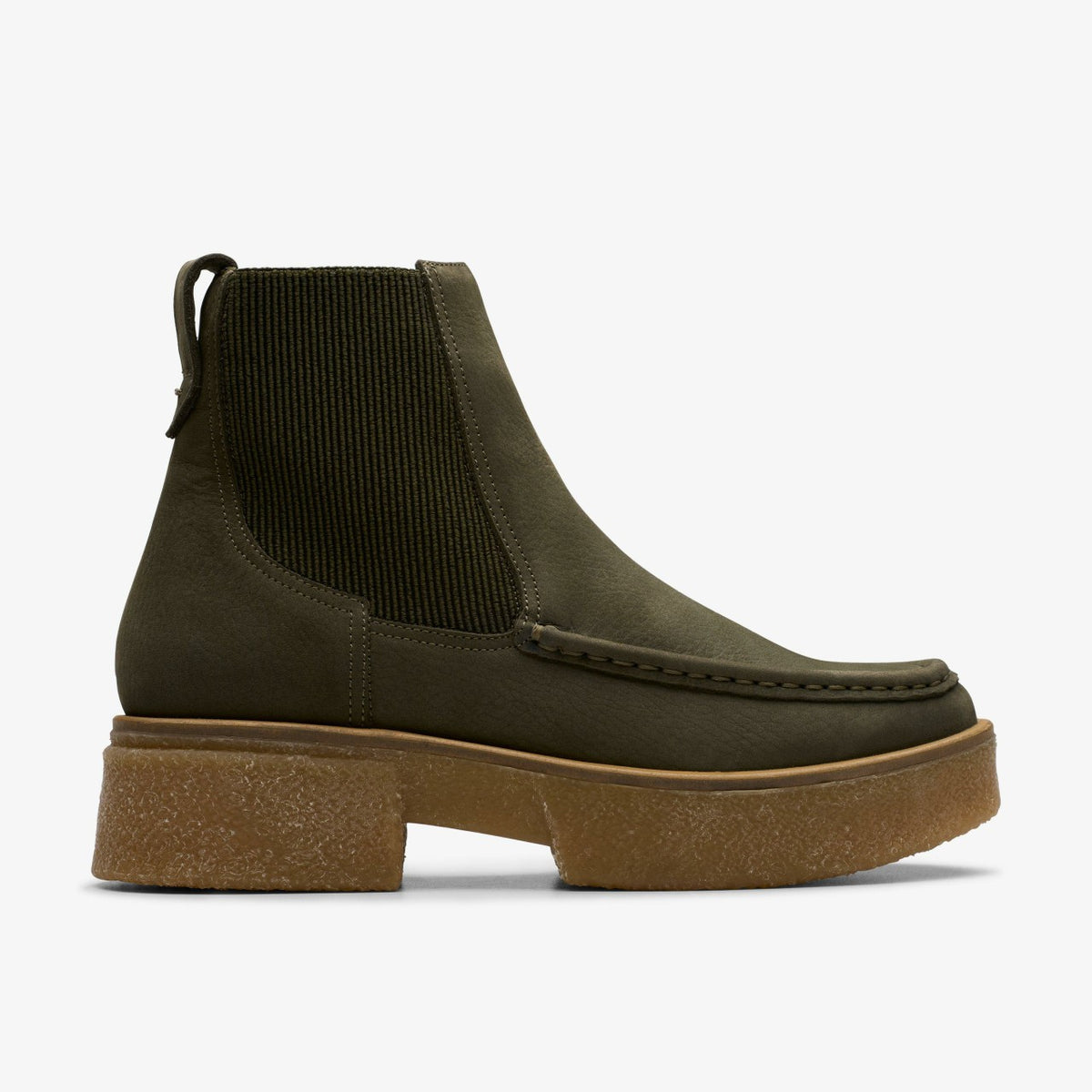 Clarks Linoso Top Ankle Boot Dark Green Nubuck