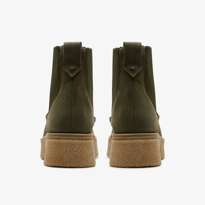 Clarks Linoso Top Ankle Boot Dark Green Nubuck