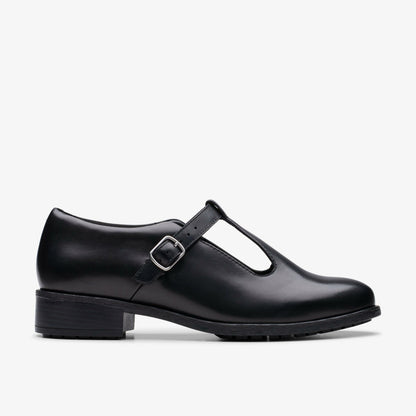 Clarks Havisham Bar Black Leather