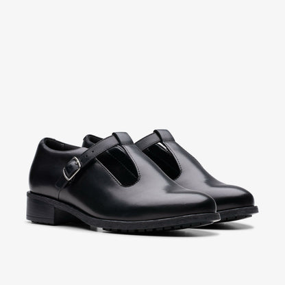 Clarks Havisham Bar Black Leather