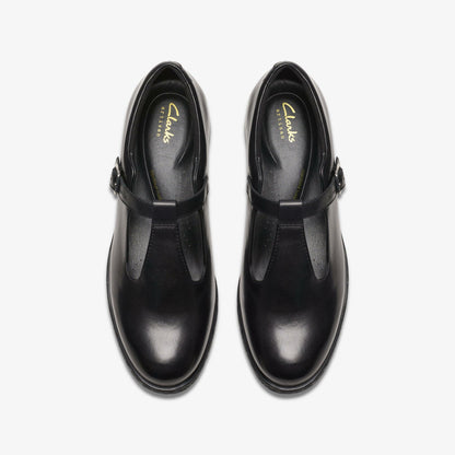 Clarks Havisham Bar Black Leather
